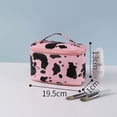 thumbnail image 1 of Bolsa de cosméticos con estampado de vaca lechera, bolsa de artículos de tocador portátil de gran capacidad, bolsa de almacenamiento de viaje portátil, bolsa de almacenamiento de artículos de tocador, 1 of 6