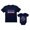 Blue, variant on USA Dad & Baby's 'Daddy's Little Firecracker' 4th of July Outfit - Patriotic Matching Set - Comfortable - Perfect for Independence Day & National Holidays - Dad Navy Small / Baby Navy 24M (18-24M)