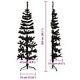 thumbnail image 2 of vidaXL Slim Half Artificial Christmas Tree with Stand, 2 of 8