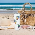 thumbnail image 5 of Sea Turtle Gifts - 20 Oz Double Wall Vacuum Insulated Stainless Steel Tumbler with Lid and Straw - Watercolor Ocean Turtle Cup, Travel Coffee Mug, 5 of 6