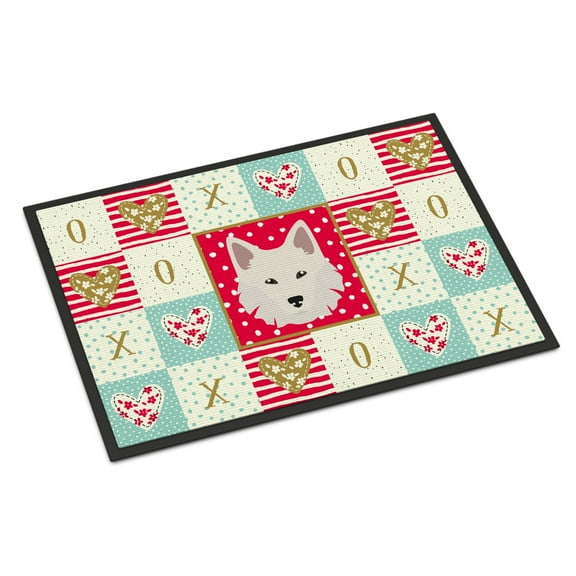 Danish Spitz Love Door Mat
