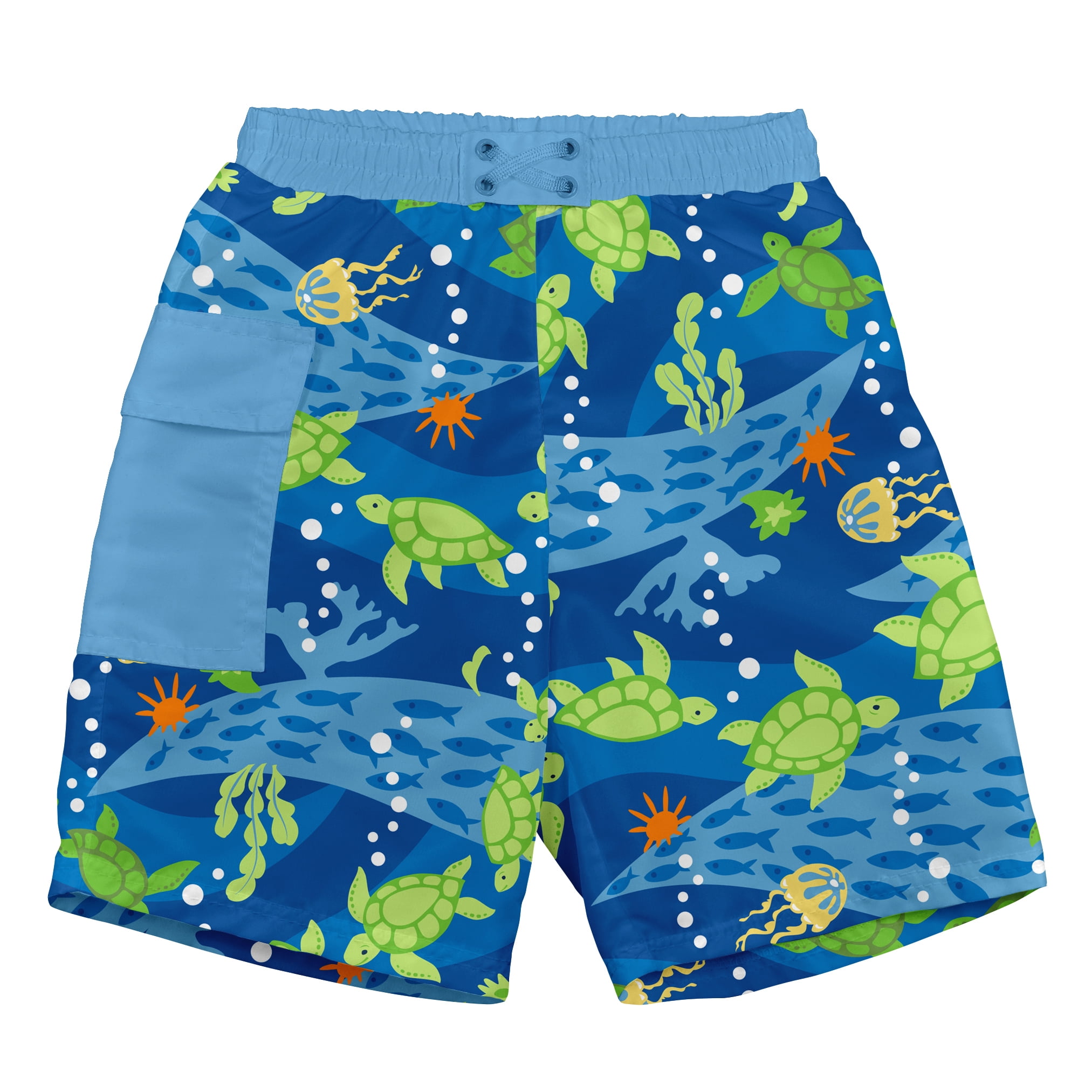 i play. i play. Baby and Toddler Boys Swim Trunks with Builtin
