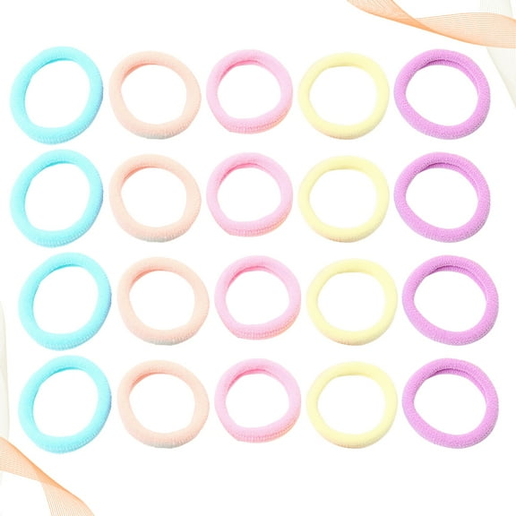 WHAMVOX  100 Pcs Children's Headband Scrunchies for Girls Baby Hair Accessories 2.2*2.2cm