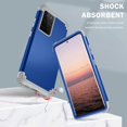 thumbnail image 7 of Samsung Galaxy S21 Ultra Case, Dteck Heavy Hybrid Rugged Shockproof Case, Support Wireless Charging, 3 in 1 Full Protective Cover for Samsung Galaxy S21 Ultra 5G, Blue, 7 of 7