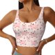 thumbnail image 1 of Fotbe Pig Sujetador Deportivo Largo sin Aros para Mujer con Almohadillas y Soporte Medio, Transpirable y Absorbente, Camiseta Tipo Chaleco o Tank Top-Large, 1 of 8