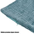 thumbnail image 6 of Deago Pack of 2 Decorative Throw Pillow Covers Soft Chenille Throw Pillows Solid Neutral Farmhouse Textured Cushion Covers for Couch Sofa Bedroom Living Room 18x18 Inch, Teal Blue, 6 of 8