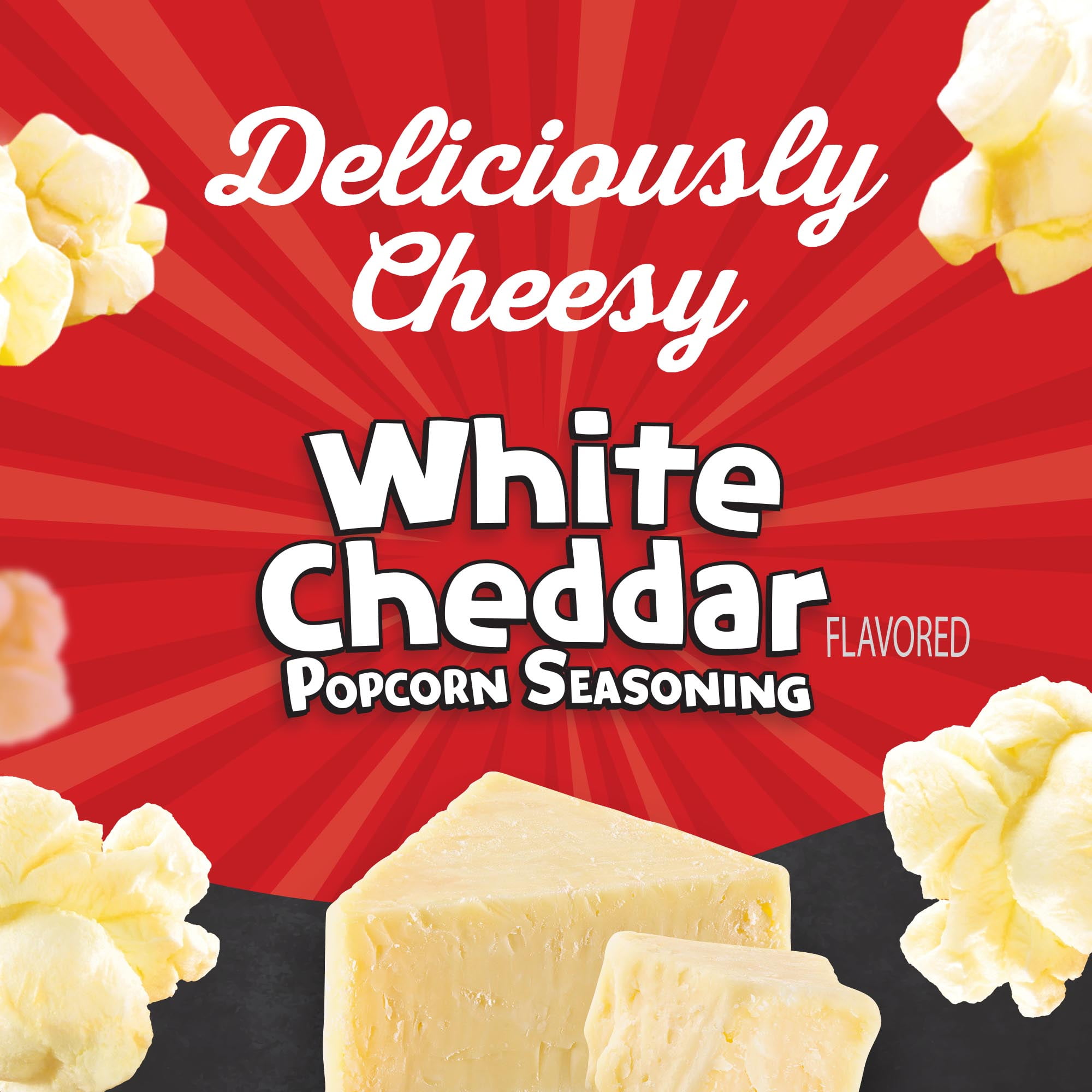 (3 pack) Orville Redenbacher's White Cheddar Flavored Popcorn Seasoning, 2.6 oz.