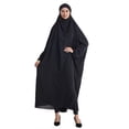 thumbnail image 3 of Gamivast Women Islamic Prayer Gown Full Cover Muslim Abaya Long Sleeve Loose Fit Dubai Kaftan Modest Hooded Robe Islamic Prayer Clothing Hijab Wear, 3 of 7