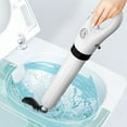 thumbnail image 3 of Langgg White Bathroom Savior Strong High Pressure Toilet Plunger For Easy Drain Unclogging Strong High, 3 of 6
