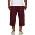 thumbnail image 4 of Fabrcox Capri Pants Men Elastic Waist Wide Leg Men's Sweatpants Baggy Lightweight Summer Athletic Sports Trousers for Men with Pockets Red XXXL, 4 of 7