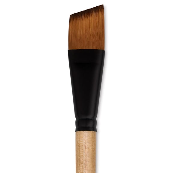 Dynasty Black Gold Brush - Angular, Short Handle, Size 1"