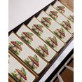 thumbnail image 7 of Stair Treads for Wooden Steps,Mushroom Frogs Peel and Stick Stair Treads with Adhesive,Spring Floral Green Botanical Rustic Non Slip Indoor Stairs Runner Rugs Mats for Elders Dogs 8"x30" 15PCS, 7 of 7