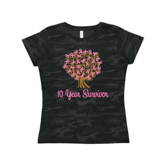 Inktastic Breast Cancer 10 Year Survivor Women's T-Shirt