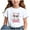 White, variant on girl's Graphic Tees Short Sleeve Crewneck T Shirts Casual Summer Tops Cute Clothes