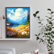 thumbnail image 5 of Pintura de diamante 5D DIY taladro redondo completo Daisy Hill Country Kit decoración 30x40cm, 5 of 9