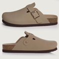 thumbnail image 1 of Litfun Sabots Classiques en Liège pour Femmes Hommes Mules à Semelle en Liège pour Hommes Pantoufles de Plage Confort à Enfiler Chaussures « Potato » Sandales de Soirée, 1 of 5