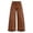 Brown, variant on Cmfcve Women's Fashion Jeans High Waist Denim Pants Folded Hem Straight Leg Trendy Pants for Women Solid Color Spliced Detail Pockets Button Fly Long Length