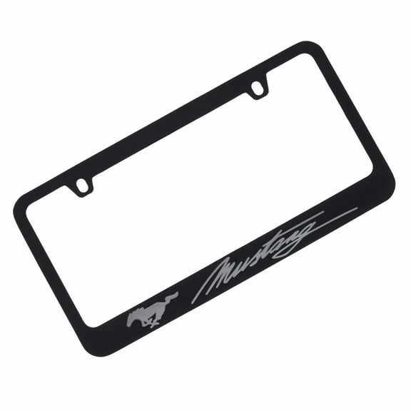 Ford Mustang License Plate Frame (Black)