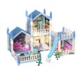 thumbnail image 1 of Vogacara ABS Dollhome portátil lindo desmontable simulación reemplazo decorativo DIY hogar dormitorio niñas juguete regalo de cumpleaños Muebles de casa de muñecas Casa de 2 capas y 4 Vogacara FN011643-03, 1 of 6