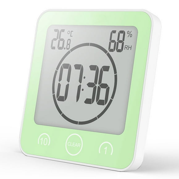 Bathroom electronic wall clock Temperature and humidity countdown wall clock