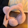 thumbnail image 6 of 2025 Cute Cat Ear Plush Ear Muffs for Girls Winter Student Riding Warm Ear Protection Windproof Coldproof Ear Covers Ear Warmers Outdoor Warmth, 6 of 7