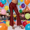 thumbnail image 2 of MIXUE Women Flared Pants Sequin Scale Trousers Casual Slim Stretchy Elastic Waistband Daily Wear Fitness Sports Running Pants, 2 of 3