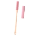 thumbnail image 2 of Toe Cleaning Brush, Silicone Toe Gap Cleaner 15.7inch Long Handled Foot Brush for Seniors, Soft Rubber Brush Exfoliating Foot Scrubber for Shower - Seniors, Men and Women (Pink), 2 of 4