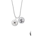 thumbnail image 2 of Delight Jewelry Silvertone Domed Class of 2023 Silvertone Script Initial Disc - Z - Charm Necklace, 20"+3", 2 of 4