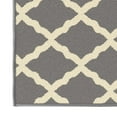 thumbnail image 5 of Ottomanson Trellis Area Rug 5' x 6'6" - Non Slip Low Pile Carpet, Gray, 5 of 8