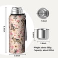 thumbnail image 7 of 20 Oz German Shepherd Dog and Flower Coffee Tumbler Double Wall Insulated Stainless Steel Water Bottle | Metal Reusable Thermoses Flask with Cup Cap | Leak & Sweat Proof with Anti-Dust Lid, 7 of 7