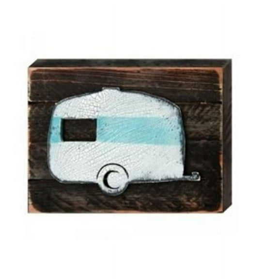 Camper Art on Board Wall Decor