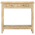 thumbnail image 3 of vidaXL Console Table 31.5"x13.8"x29.1" Solid Mango Wood, 3 of 11