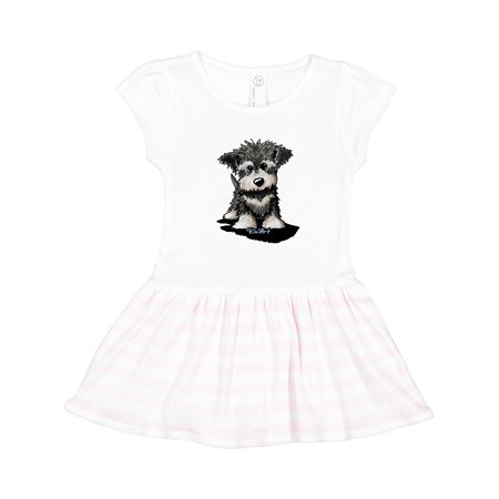 

Inktastic Schnauzer Pup Gift Toddler Girl Dress