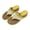 Yellow, variant on Women’s Woven Flip Flop Sandals, Low Wedge Thong Slides, Casual Summer Shoes