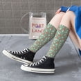 thumbnail image 3 of Lsque Retro Hippie Groovy Mushroom Printed Crew Socks Men's Women's LightWeight Thin Casual Calf Socks ,Knee High Socks,Cotton Socks, 3 of 9