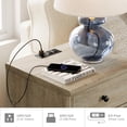 thumbnail image 5 of YANGLI Set of 2 End Table with Charging Station, Wood Nightstands with Drawer & Storage Cabinet, Modern Side Tables Living Room Set of 2, Farmhouse Bedside for Bedroom, Wash Grey, 5 of 6