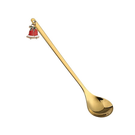 

Veki Spoon Golden Pendant Christmas Christmas Spoon Christmas Gift Decoration Hat Spoon Kitchen，Dining & Bar Chargers Honey