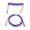 Purple, variant on Double Sleeve Custom Coiled Mechanical Keyboard Cable with Detachable Metal Aviation Connector, USB C to USB A Coiled Keyboard Cable for Gaming Keyboards, Purple (16.0 inches / 40.6 cm)