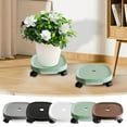 thumbnail image 1 of Viflosae Universal Wheel Round Plastic Base Mobile Flowerpot Tray Thickened Resin Universal Wheel With Brake Strap Water Box Drawer Tray With Wheel Flower Support Flyer features on Rollback, 1 of 6