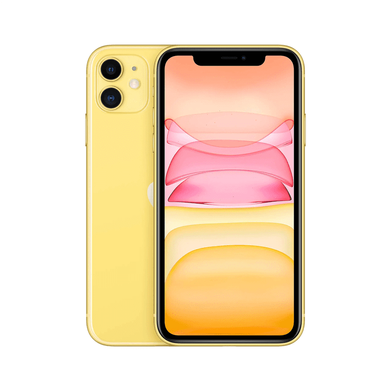 Restored Apple iPhone 11 128GB Yellow Fully Unlocked Bundle
