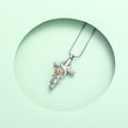 thumbnail image 6 of Cross Necklace for Women Sunflower Cross Necklace Crystal  Dainty Sunshine Pendant for Women Mom Sunflower Gifts for Women, 6 of 9