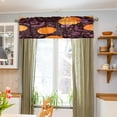 thumbnail image 5 of Halloween Night Pumpkin Skull Curtain Valance for Kitchen Windows/Bathroom/Living Room/Bedroom Blackout, Rod Pocket Valance Small Window Treatment, 54" W x 18" L Home Decor, 5 of 6