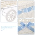 thumbnail image 4 of Cesta tejida con forma de carrito, cesta de dulces para baby shower, cesta de recuerdos, cesta de flores, decoración, 4 of 7