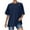 Navy, variant on Htigea Womens Short Sleeve Tops Summer T Shirts Round Neck Causal Fashion Basic Tee Navy,2XL