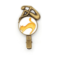thumbnail image 1 of Pintura de la acuarela miaoji Orange Cat Broche broche broche broche Metal retro, 1 of 3