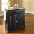thumbnail image 2 of Bowery Hill Solid Granite Top Kitchen Island in Black, 2 of 6