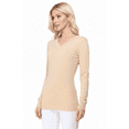 thumbnail image 5 of YEMAK Women's Knit Sweater Pullover – Long Sleeve V-Neck Basic Classic Casual Knitted Soft Lightweight T-Shirt Top, 5 of 6