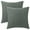 Grey, variant on REGALWOVEN Pack of 2 Corduroy Throw Pillow Covers, Soft Decorative Square Cushion Covers for Sofa Green 18" x 18"