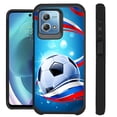 thumbnail image 1 of Compatible with Motorola Moto G Stylus 5G (2023); Hybrid Fusion Guard Phone Case Cover (Soccer Ribbon), 1 of 2