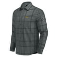 thumbnail image 2 of Men's Darius Rucker Collection by Fanatics Gray Washington Commanders Micro Corduroy Plaid Button Up Shirt, 2 of 6